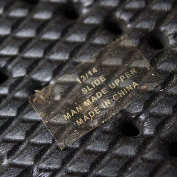 Showaflops Black Slide Anti-Slip Shower Sandals Mens Black Size 13/14 NWT - Picture 8 of 8